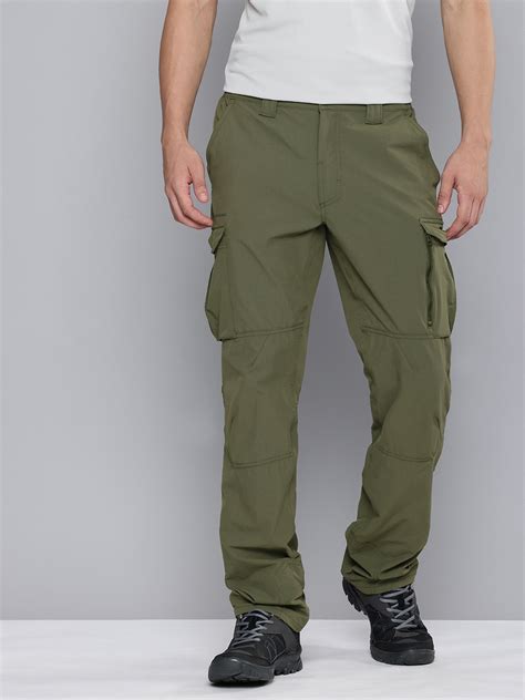 Buy SOLOGNAC By Decathlon Men Grey Breathable Hiking Cargo - Trousers ...