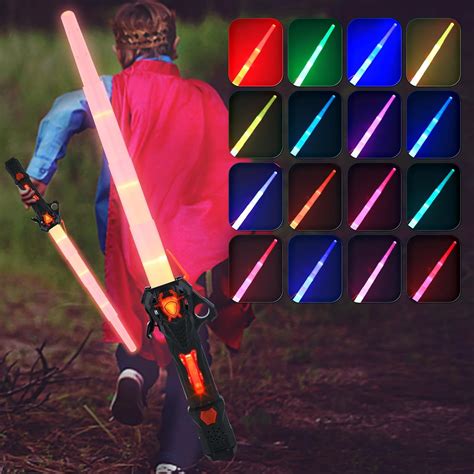 Buy Mydeok Light Sabers for Kids LED Color Changing Lightsaber Toys FX ...