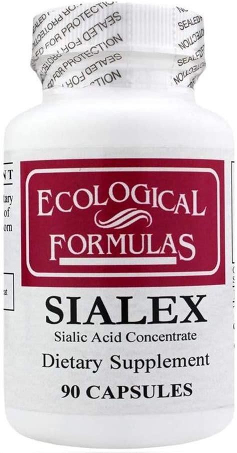 Buy Ecological Formulas Sialex Sialic Acid Concentrate, White, 90 Count ...