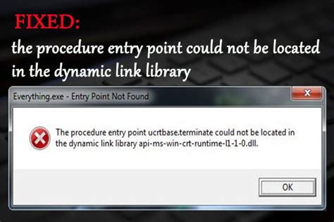 Image result for The Procedure Entry Point Discardvirtualmemory Could Not Be Found Error Fix