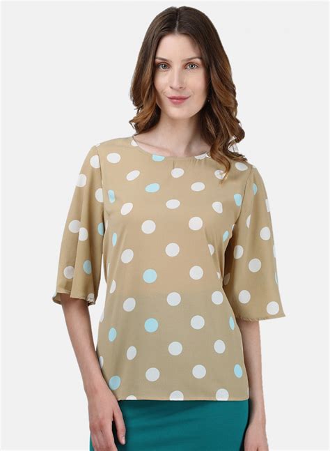 Buy Womens Beige Printed Top Online in India - Monte Carlo