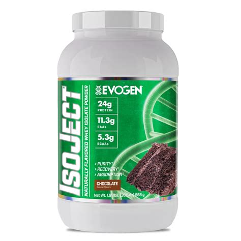 Buy EvogenNaturals ISOJECT, Premium Whey Isolate w/Digestive Enzymes ...