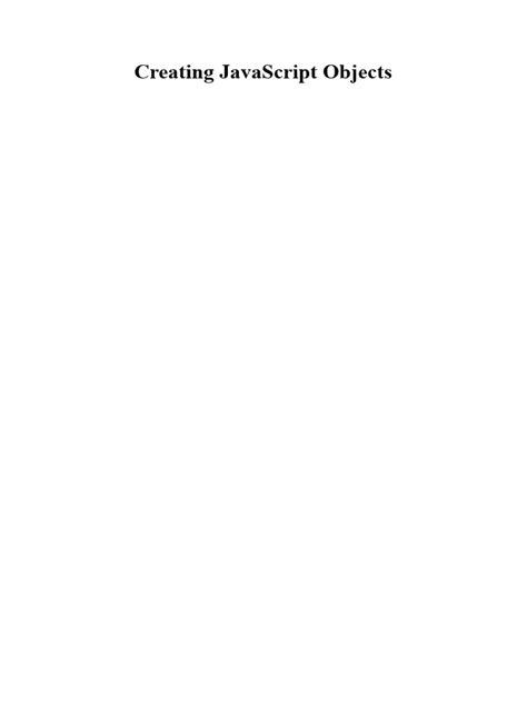 Image result for Creating an Object in JavaScript