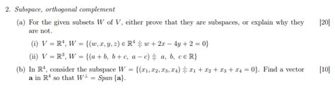 Image result for Orthogonal Complement of a Subspace