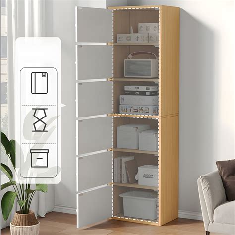 Modern Wooden Accent Cabinet Rectangle Storage Cabinet with Drawer - 16 ...