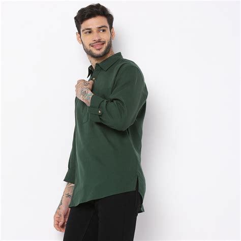 Buy Regular Fit Solid Kurta - Style Union
