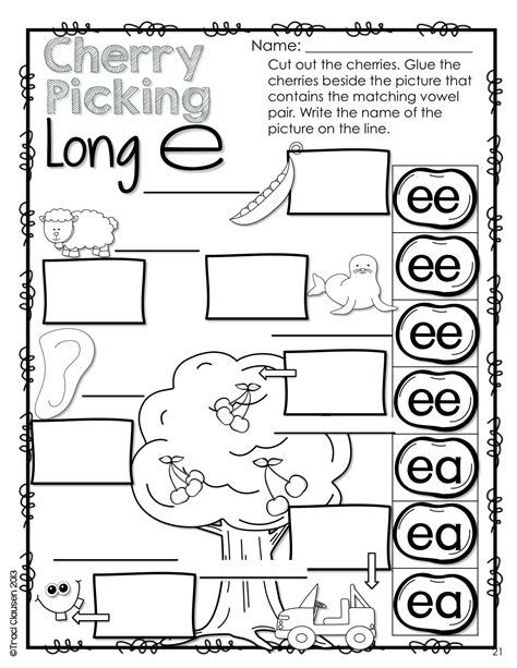 Long Vowel Digraphs Worksheets