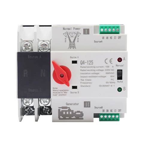 RANZIX Automatic Transfer Switch - 2P 100A Dual Power India | Ubuy