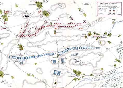Battle of Waterloo - World History Timeline Map