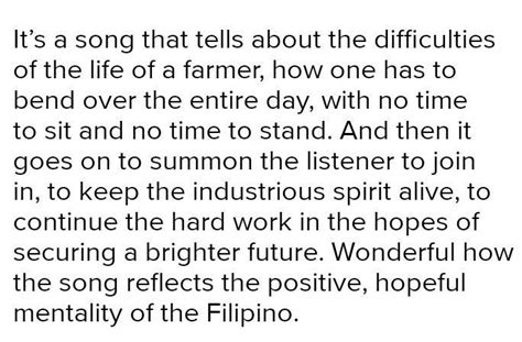 What is musical characteristic of magtanim ay di biro - Brainly.in