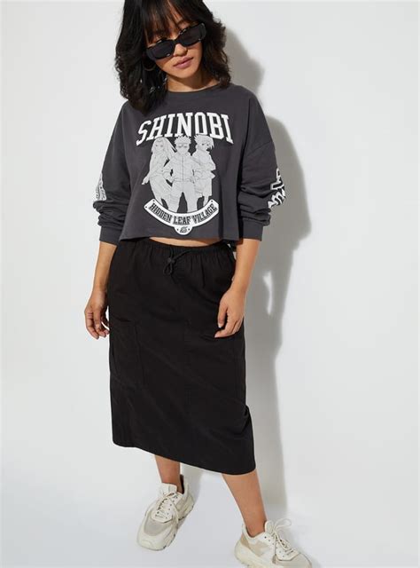 Buy URB_N Women Naruto Printed Cropped Sweatshirt Online at just Rs ...