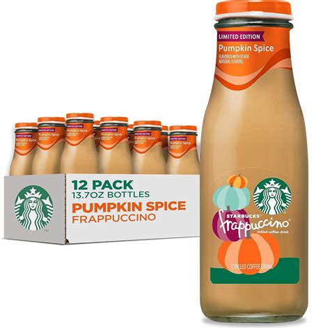 Amazon.com: Starbucks Frappuccino, Coffee Drink, Pumpkin Spice, 13.7 fl ...