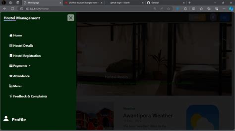 Hostel Management Dashboard Using Bootstrap 的图像结果