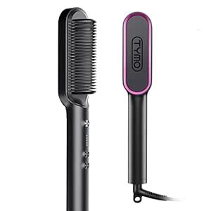 TYMO Ring Hair Straightening Comb -Hair Iron & Styler 2-In-1 With Quick ...
