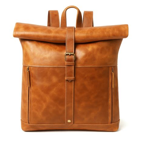 Leather Roll On Laptop Backpack 16 Inch – Pranjalshouse