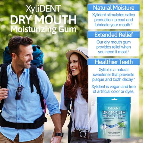 Dry Mouth Gum with Xylitol, Stevia, Monk Fruit | XyliDENT