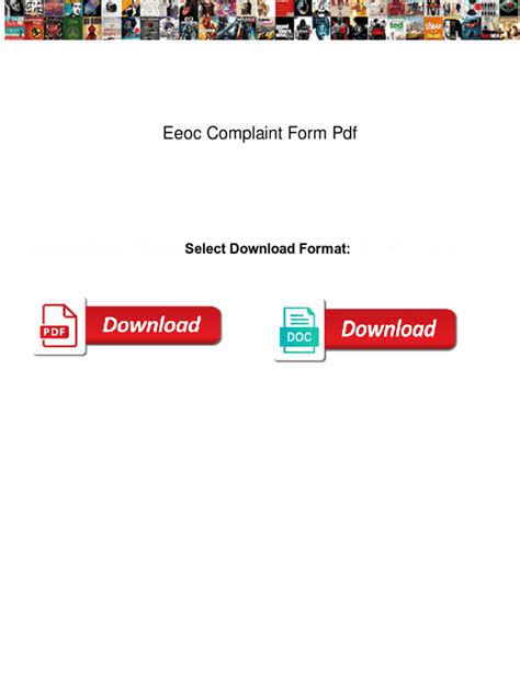 EEOC Complaint Form - Blank Fillable Template | Fill Out, Print ...