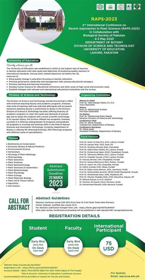 2nd International Conference on Recent Approaches in Plant Sciences ...