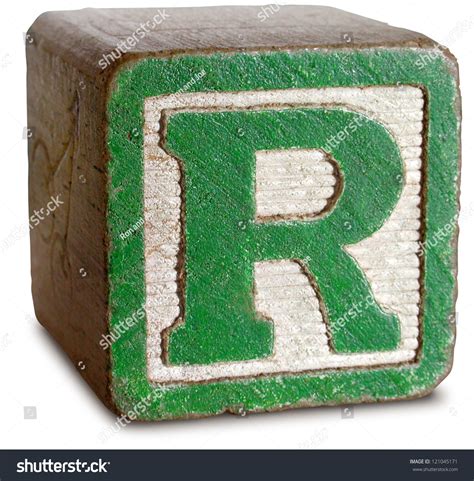 Photograph Wooden Block Letter R Stock Photo (Edit Now) 121045171 ...
