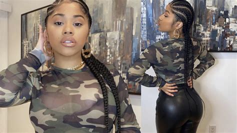 Cardi B's Sister Hennessy Carolina Can't Hide Her Dangerous Curves In Skintight Leather Pants ...