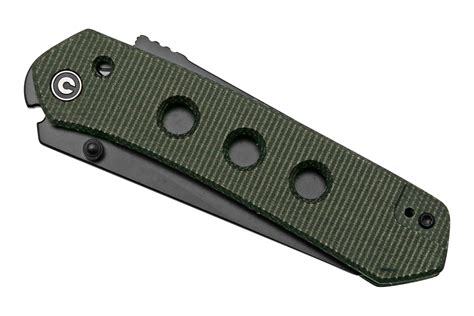 Civivi Vision FG C22036-3 Green Micarta, Black Nitro-V Blade, pocket ...