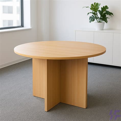 1M Round Office Table - Intercom Furniture