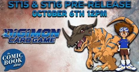 DIGIMON CARD GAME ST15 & ST16 Pre-Release, The Comic Book Store ...