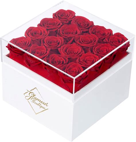 Amazon.com: Preserved Rose In a Box, Real Forever Fresh Flower Gift for ...