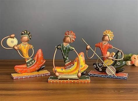 Buy AnmpCreficient Handcrafted Musician Showpiece Set of 3 | Decorative ...
