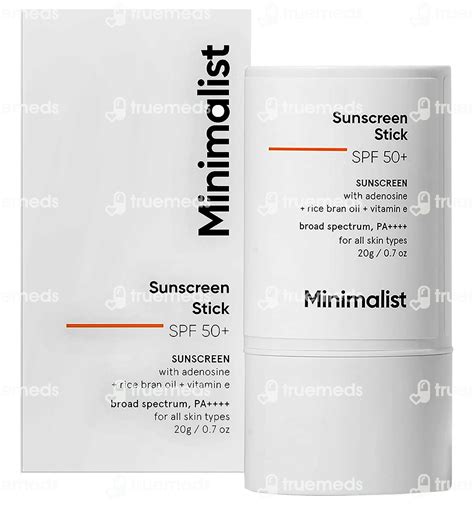 Minimalist Spf 50 Plus Sunscreen Stick 20 Gm - Uses, Side Effects ...