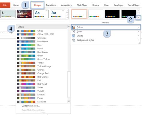 Image result for Creating Color Themes in PowerPoint