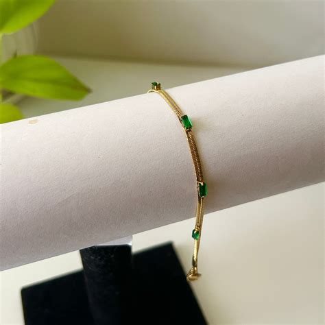 Green stone bracelet – Lavisho Jewellery