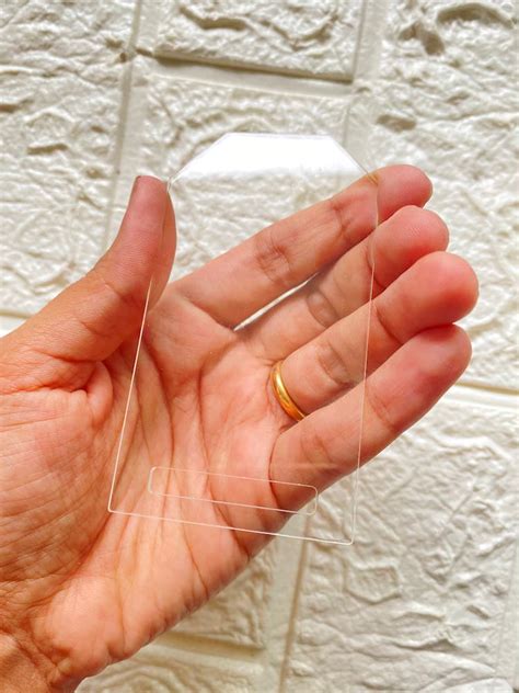 Clear Acrylic Luggage Tags