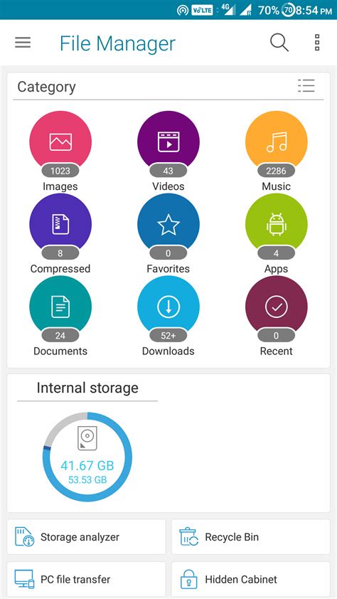 Android File Manager Default 的图像结果