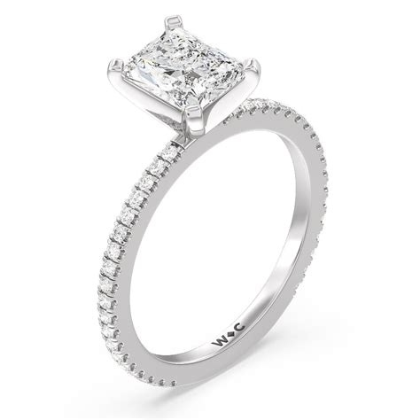 Ara Fine Classic 2 1/4 CTTW Oval Cut Lab Grown Diamond Engagement Ring ...