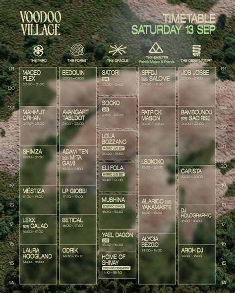 Ontdek nu al Voodoo Village 2025 met timetable