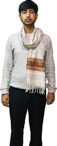 ARUNA KULLU HANDLOOM Embroidered Men & Women Muffler - Buy ARUNA KULLU ...