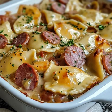 Easy Slow Cooker Pierogi And Kielbasa Bake Recipe