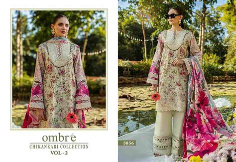 OMBRE CHIKANKARI COLLECTION VOL-2 BY SHREE FABS 3853 TO 3860 SERIES ...