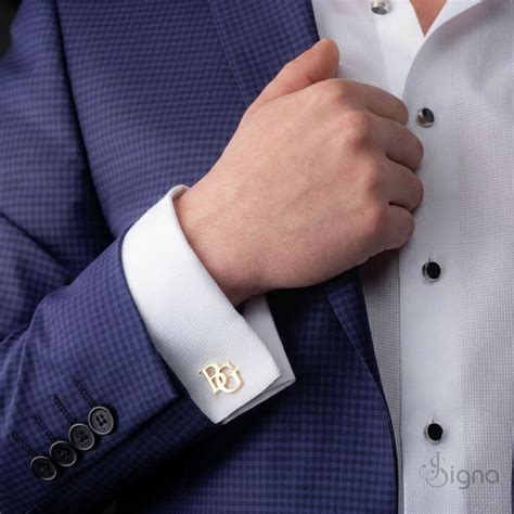 Signa™ Elite Initial Cufflinks for Men – Signa Jewels