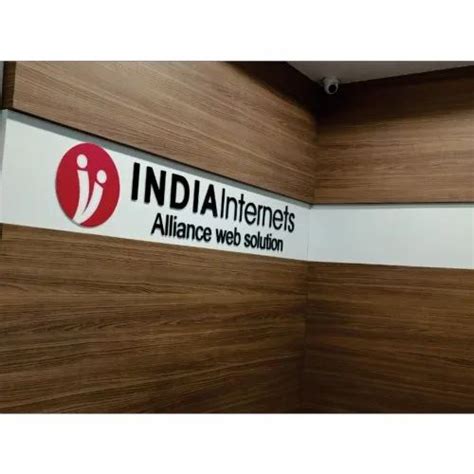 Reception Sign Board - Acrylic Reception Signage Manufacturer from Noida