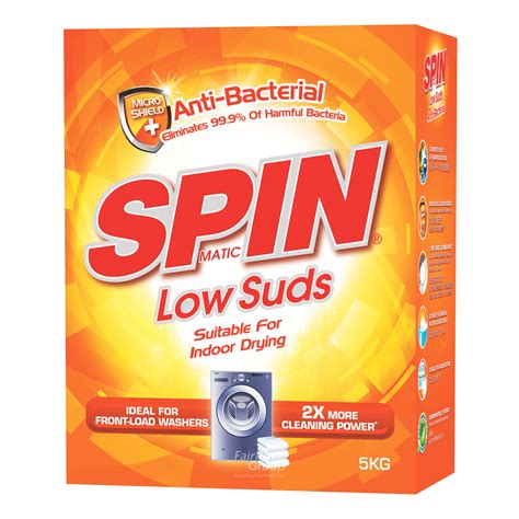 Spinmatic Low Suds Detergent Powder - Anti Bacterial | NTUC FairPrice