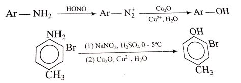 The most important laboratory synthesis of phenols is by hydrolysis of