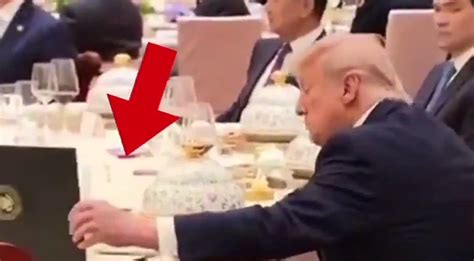 Caught On Cam: Donald Trump Seen 'Peeking' Into Xi Jinping's File ...