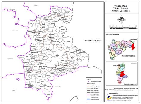 Etapalli Taluka - Village Map