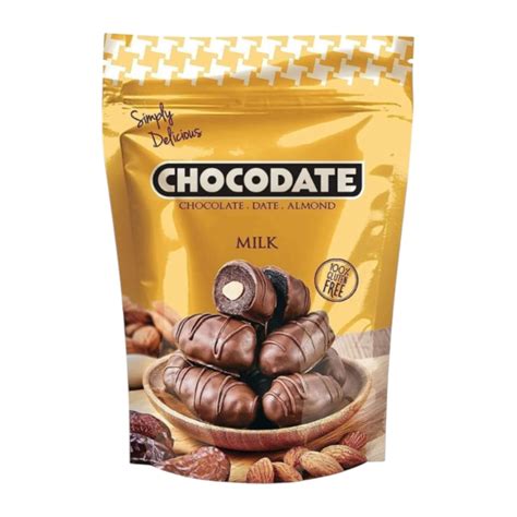 Chocodate's Milk Chocolate with Almond, Simply Delicious Chocolate ...