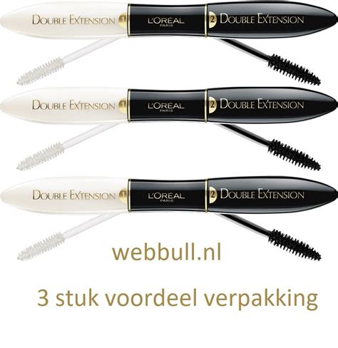 LOreal Maq Double Extension Mascara Extra Black 3stuk - 7106071012904 ...