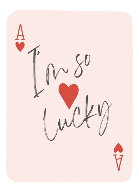 Love Struck Ace of Hearts I'm so Lucky Anniversary Card - Etsy ...