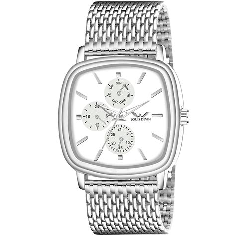 Buy Louis Devin Steel Chain Analog Wrist Watch for Men | LOUIS DEVIN