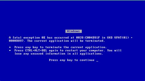 Image result for Windows 98 Error Message